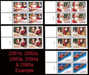 SC#BK194 (29¢) Christmas 1991 Booklet: Plate #A12111 (1991) MNH