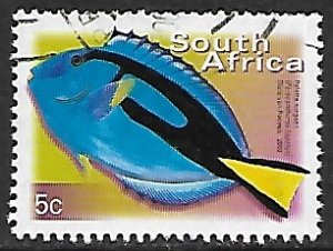 South Africa # 1173 - Palette Surgeonfish - used....{KlGr15}