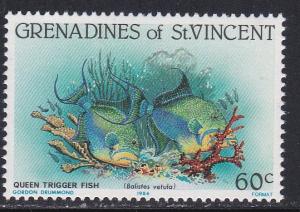 Grenadines of St. Vincent # 400, Queen Trigger Fish, NH