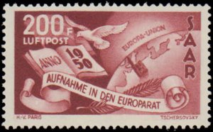 Saar #226, C12, Complete Set(2), 1950, Hinged