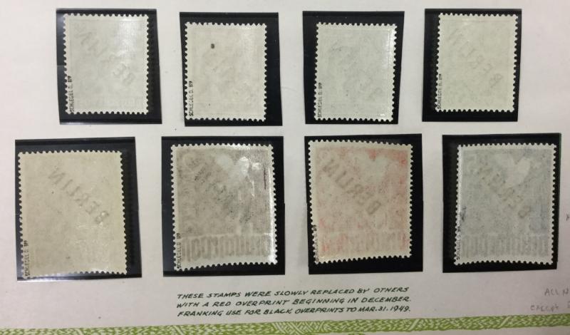 (BJ Stamps) GERMANY, Berlin, 9N1-9N20, 1948 set of 20, FVF, MNH/1 H. CV $270.00.