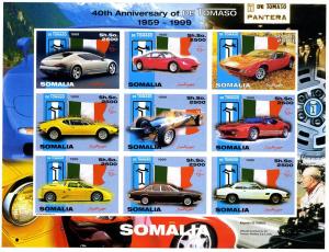 Somalia 1999 DE TOMASO Anniversary Sheet Imperforated Mint (NH)