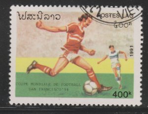 Laos 1035 World Cup Soccer 1991