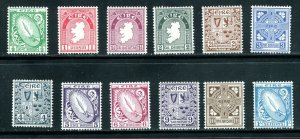 Ireland 106 - 117 Types of 1922 - 1923 MLH Complete Set  CV $252.75