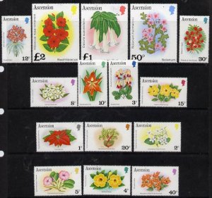 ASCENSION IS. - 1981 - Flowers - Perf 15v Set - MNH