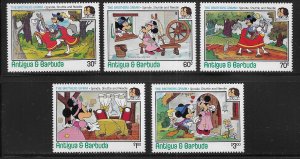 Antigua 896-900 Disney Brothers Grimm MNH c.v. $10.75