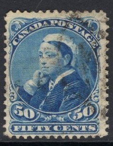 CANADA SG116 1893 50c BLUE FINE USED