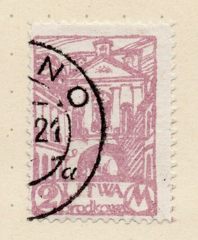 LITHUANIA 1920-22 Early Issue Fine Used 2m. NW-07173 