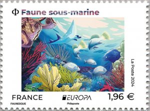 France 2024 MNH Stamps Europa CEPT Fish Marine Life