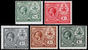 Bahamas Scott 65-69 (1920) Mint H-LH F-VF, CV $34.25 M