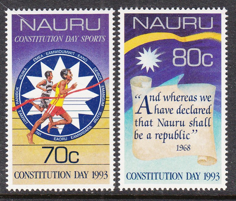 Nauru 400-401 MNH VF