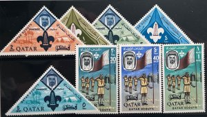 Qatar 1965 SC 53-60 MNH Set, Very Fine Boy Scouts