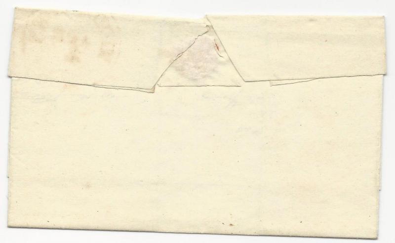 US Stampless Cover Middletown, PA Folded Letter April 3, 1834 6c Rate