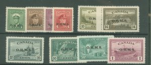 Canada #O1-O11  Single (Complete Set)