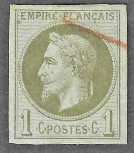 French Colonies (1872) - Scott # 7,   Used