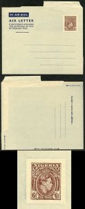 Nigeria KGVI 6d Airmail Lettersheet