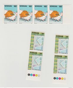 Senegal 1989 IMPERF Philexfrance Paris Stamp exhibition on
