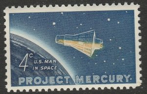 US 1193 Project Mercury 4c single MNH 1962