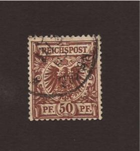 51A -SG 51B -  Reichspost 50pf lake-brown
