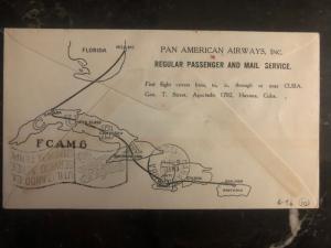 1929 Port Prince Haiti First Flight airmail cover FFC to Havana Cuba FAM 6