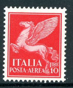 Italy 1930 Pegasus 10 Lire  Red Scott #C19 Airmail Mint R844