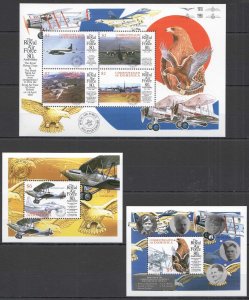 B0467 1998 Dominica Transport Aviation The Royal Air Force Birds !!! 1Kb+2Bl Mnh