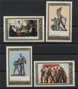 ALBANIA, 30th YEARS ANNIVERSARY OF THE ALBANIAN PEOPLES ARMY 1973  NH SET