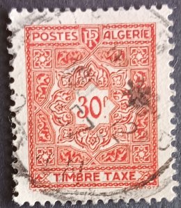 Algeria 30F 1947 Mosaic Postage Due