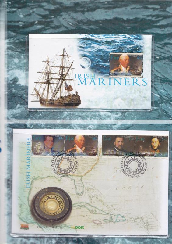 Ireland 2003 Irish Mariners Book  XF  Sheet + FDC  Limited Production