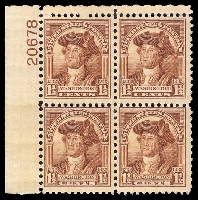 USA 706 Unused (MH) Plate Block of 4