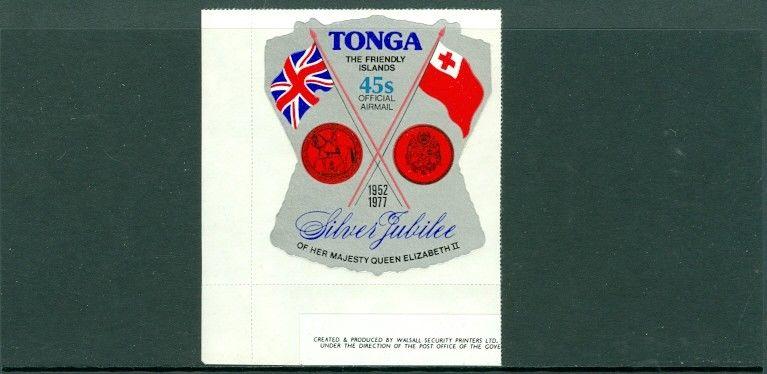 EDW1949SELL : TONGA 1977 Scott #392-96, C209-13, CO117-19 Silver Jubilee Cat $46