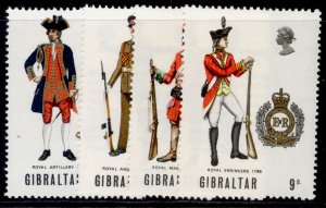 GIBRALTAR QEII SG236-239, 1969 NEW CONSTITUTION set, NH MINT.