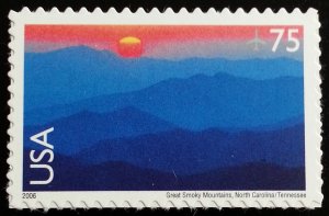 2006 75c Great Smoky Mountains, North Carolina/Tennessee Scott C140 Mint F/VF NH