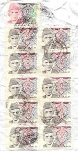 Pakistan Used stamps on paper #817,819 Mohammed Ali Jinnah