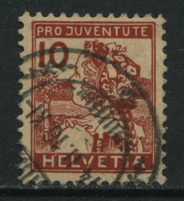 Switzerland 1915 10 centimes Semi-Postal used