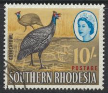 Southern Rhodesia  SG 104 SC# 107   Used  / Fine Used    Guinea Fowl