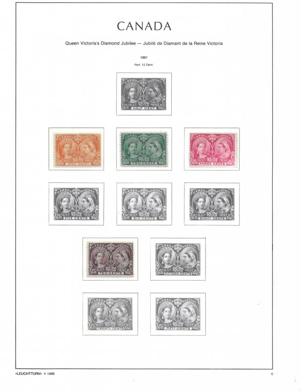 CANADA QUALITY COLLECTION 1870 TO 1951 (SCOTT #37-315) 99% MINT-LIGHTHOUSE PAGE