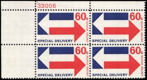 US #E23 ARROWS MNH UL PLATE BLOCK #33006