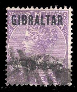 MOMEN: GIBRALTAR SG #6 USED £225 LOT #66652-1