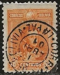 Bolivia ^ Scott # 65 - Used