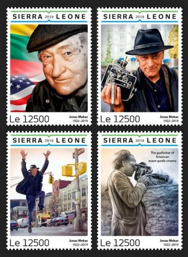 SIERRA LEONE - 2019 - Tribute to Jonas Mekas - Perf 4v Set - MNH