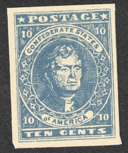 CSA # 2 MH, SPRINGFIELD Reprints/Facsimiles Stamp. Lot 250187