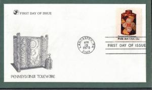 US ~ 1979 ~ # 1776 ~ Toleware ~ First Day Cover ~ cv $1 
