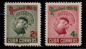 CUBA Sc# 547- 548 MH FVF Set 2 Turkey