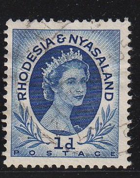  Rhodesia & Nyasaland - #142 Queen Elizabeth II - Used