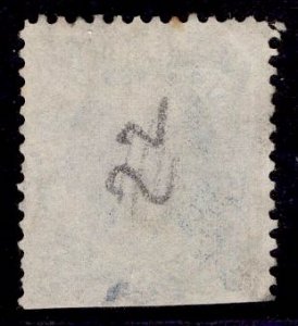 US Stamp #72 USED 90c Blue Washington SCV $600.