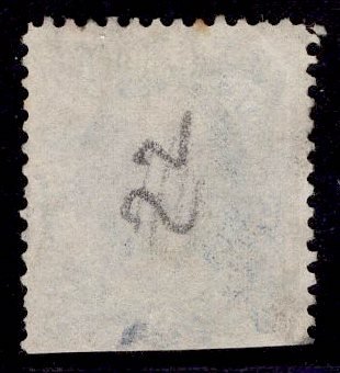 US Stamp #72 USED 90c Blue Washington SCV $600.