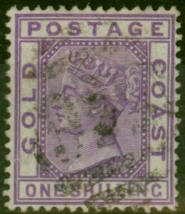 Gold Coast 1888 1s Violet SG18 Fine Used..