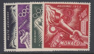 Monaco, Scott C36-C39 (Yvert PA51-PA54), MLH