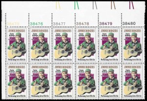 PCBstamps   US #1755 PB $1.56(12x13c)Jimmie Rodgers, 38475, MNH, (PB-1)